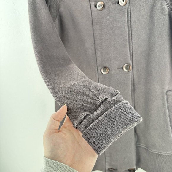 Citizens of Humanity Womens Cardigan Button Up Sweatshirt Cotton M Brown Casual - Picture 2 of 8